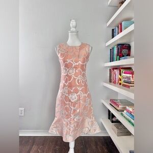 MARNI spectacular pink and silver structured dress size38 or 8